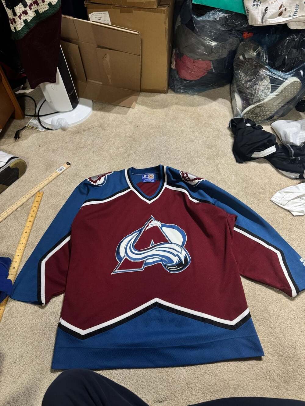 Vintage Starter Colorado Avalanche NHL Hockey Jersey Size XL